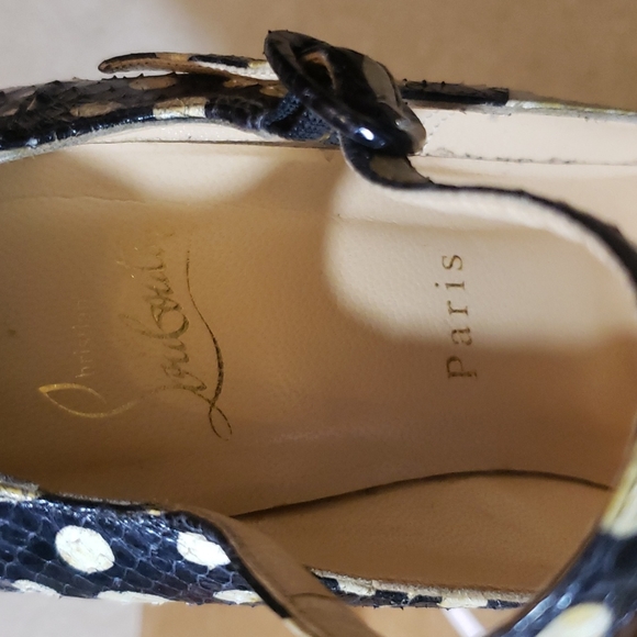Christian Louboutin size 40 color black and white 100% AUTHENTIC - Picture 11 of 13